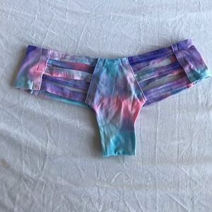 Iheartraves sexy small tie dye bikini bottom